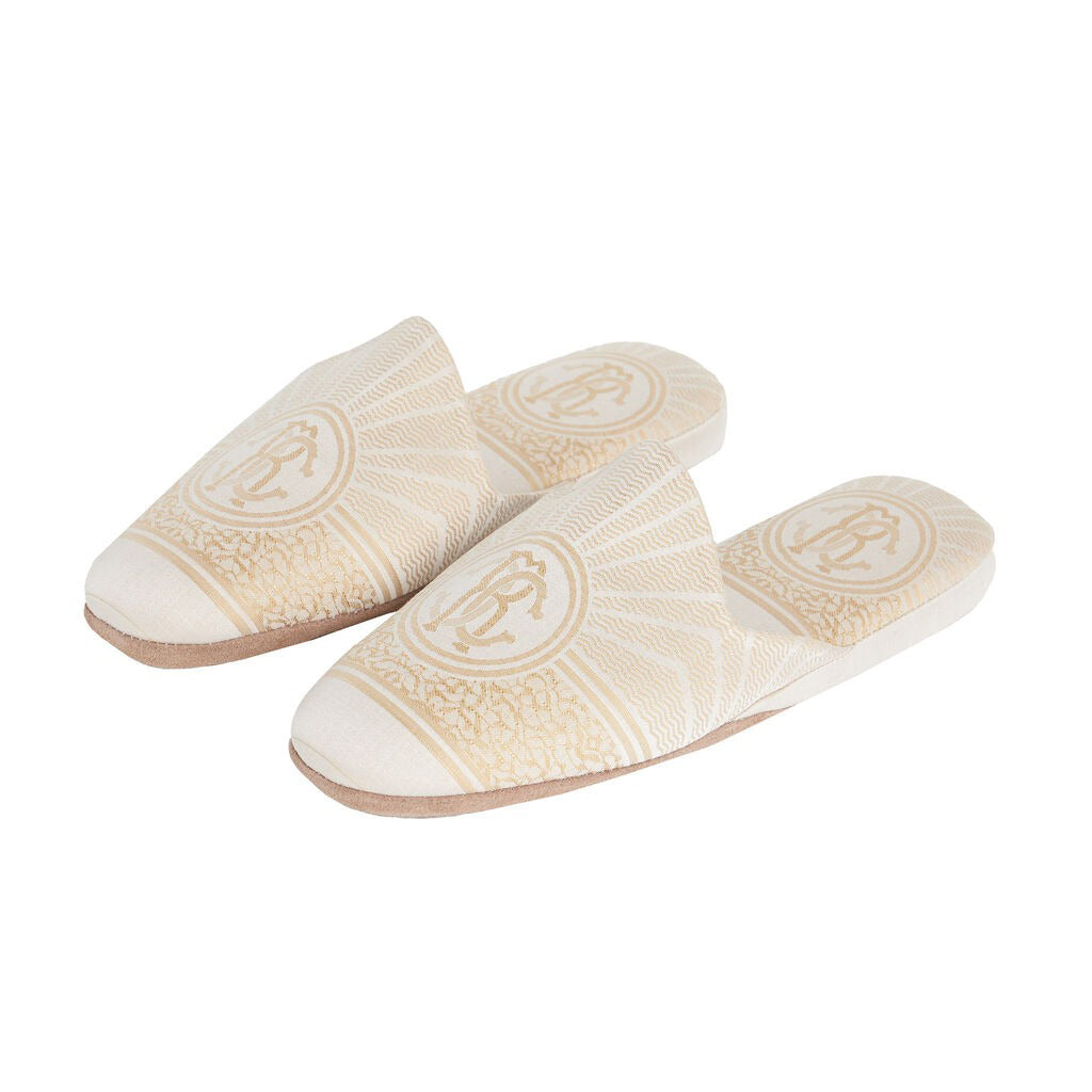 Roberto Cavalli Slippers with jacquard applications, luxury design available at Lestyle Boutique Melbourne