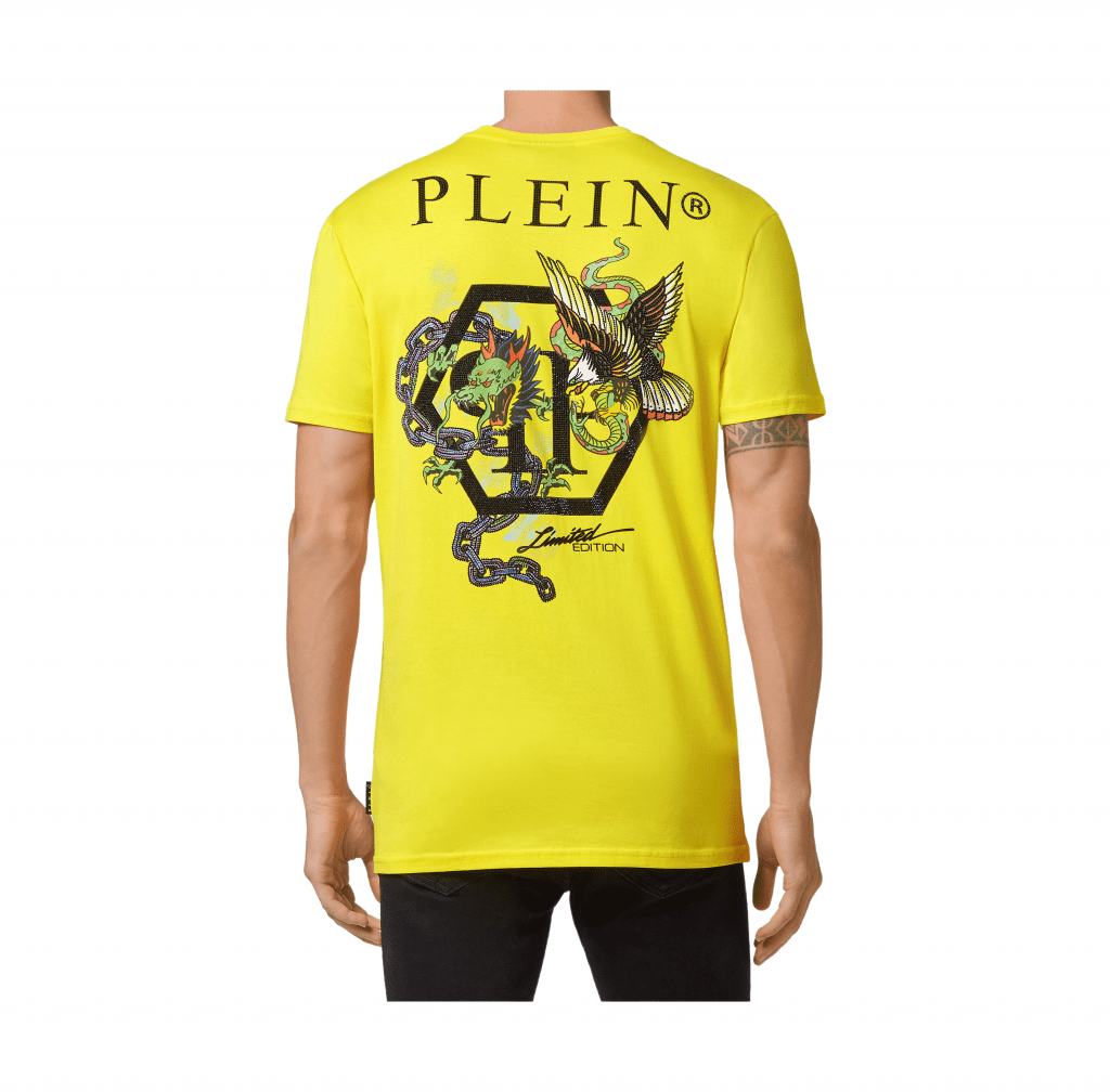 PHILIPP PLEIN T-SHIRT featuring artwork print available at Lestyle Boutique Melbourne
