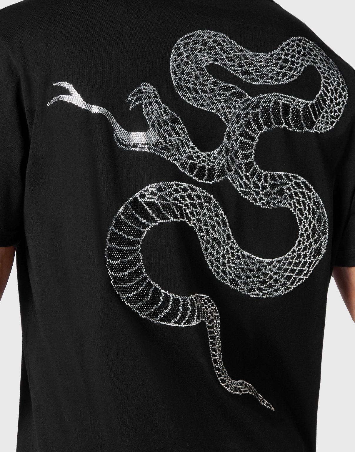 PHILIPP PLEIN T-SHIRT featuring snake graphic print available at Lestyle Boutique Melbourne