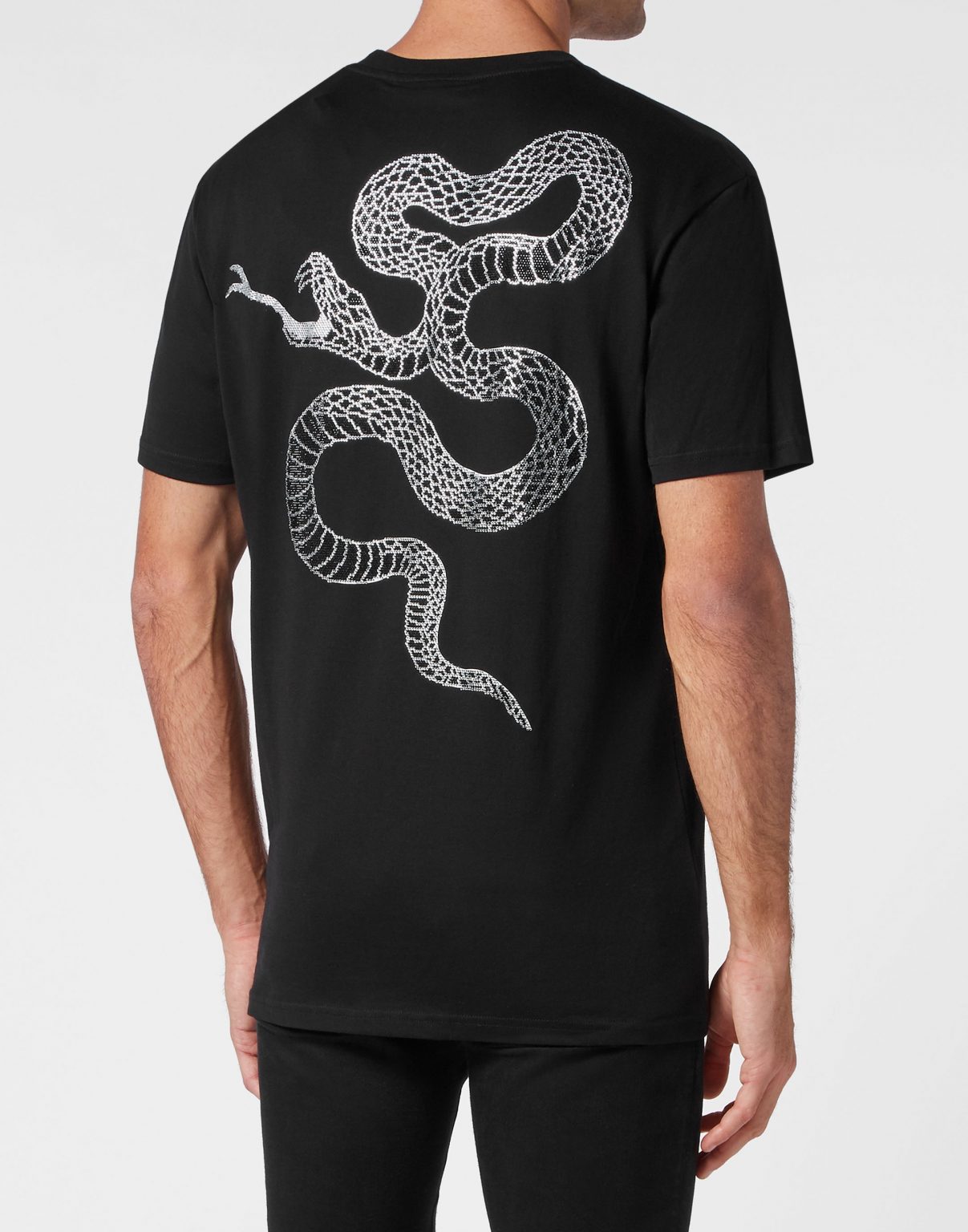 PHILIPP PLEIN T-SHIRT featuring snake graphic print available at Lestyle Boutique Melbourne