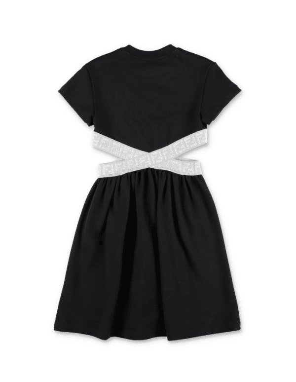 Fendi Kids Dress with all-over logo design, perfect for stylish occasions, available at Lestyle Boutique Melbourne