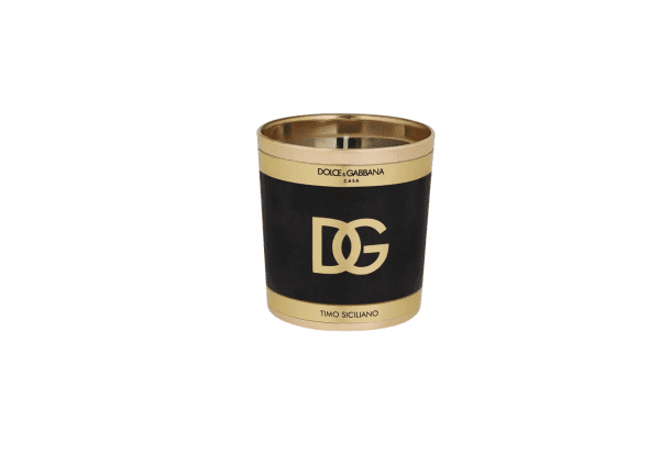 Dolce & Gabbana scented candle with thyme scent, gold tone and black design, available at Lestyle Boutique Melbourne