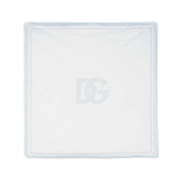 Dolce & Gabbana Kids Blanket with logo print, crafted from cotton, available at Lestyle Boutique Melbourne