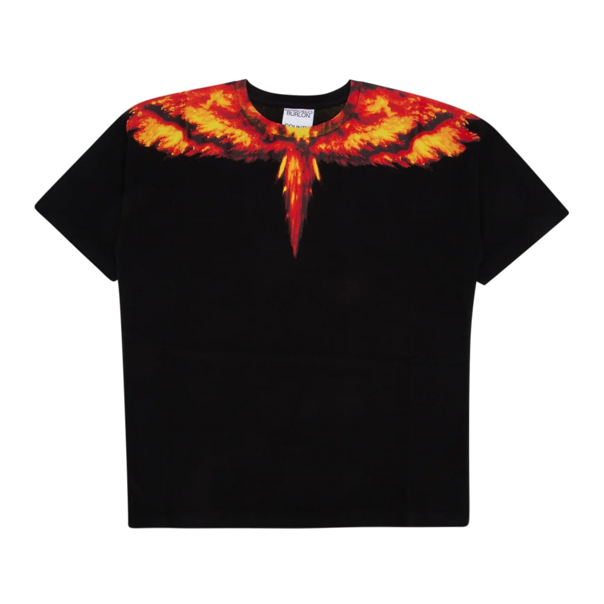 MARCELO BURLON COUNTY OF MILAN ICON WINGS T-SHIRT - BLACK/RED | Lestyle Boutique Melbourne