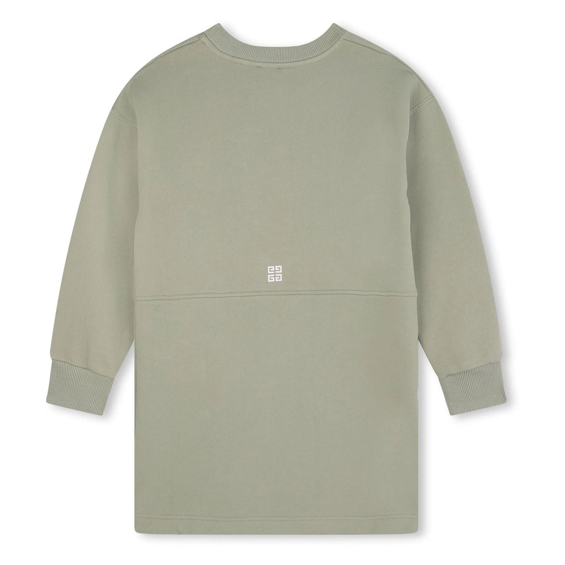 Givenchy lime long sleeved dress with a chest logo print, front pocket, and small back logo tab, available at Lestyle Boutique 136 Little Collins St.
