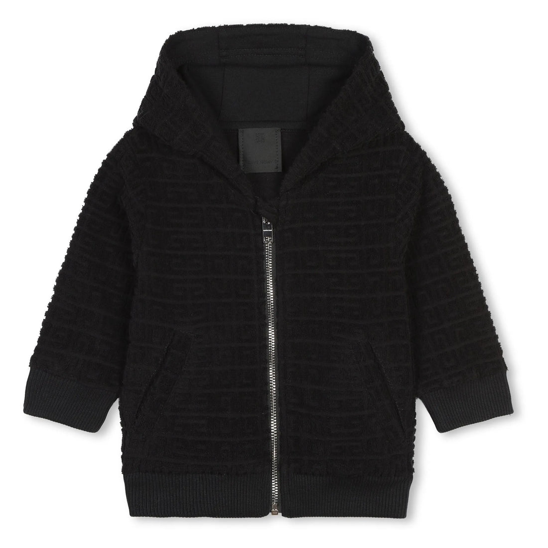 Givenchy black textured track suit, including a zip-front hooded jacket and matching pants, available at Lestyle Boutique 136 Little Collins St.