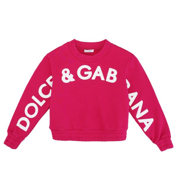 Dolce & Gabbana Kids Sweatshirt with logo design, available at Lestyle Boutique Melbourne