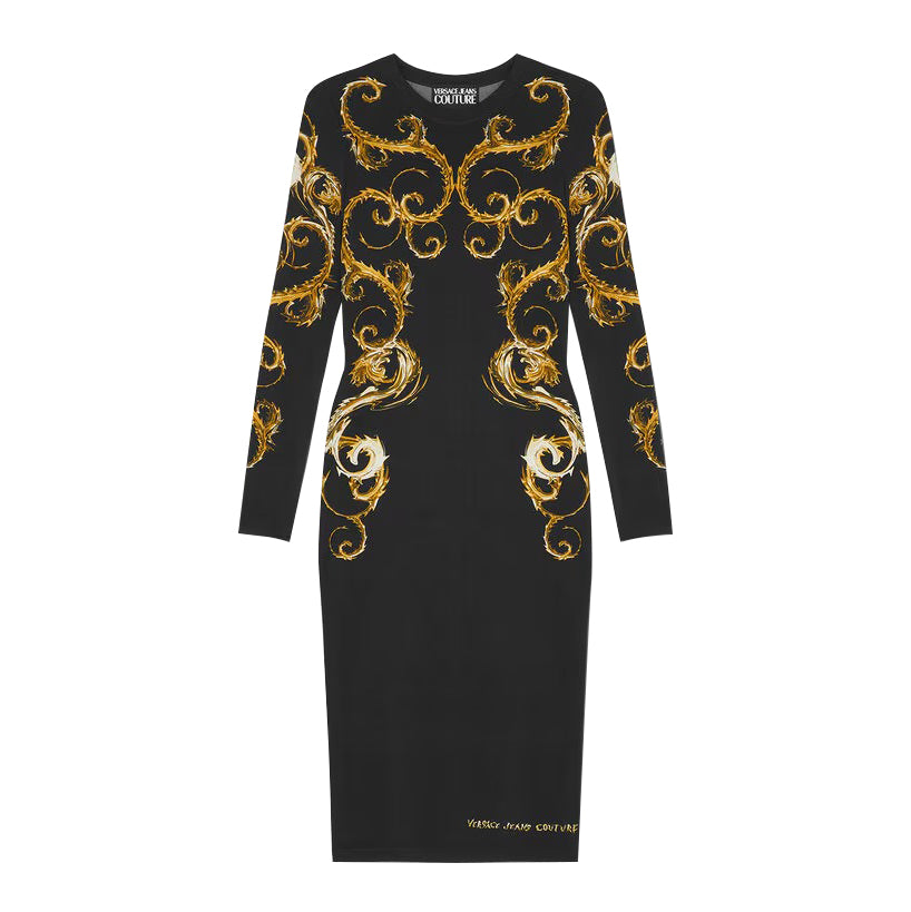 VERSACE JEANS CUTURE 中长连衣裙