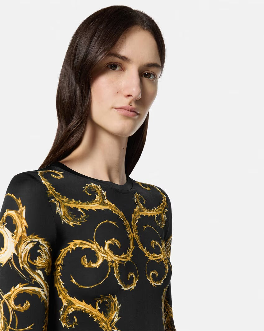 VERSACE JEANS CUTURE 中长连衣裙