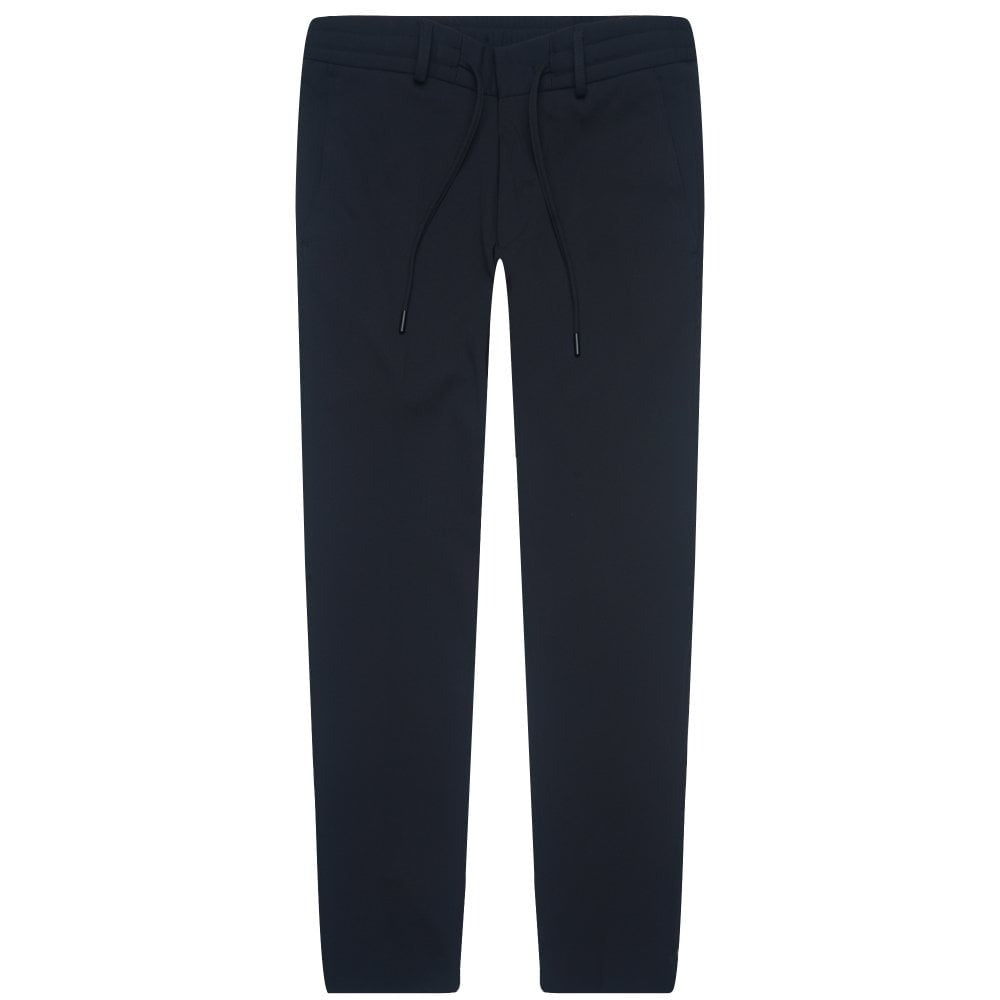 Midnight blue trousers with elastic cord and pockets, available at Lestyle Boutique Melbourne