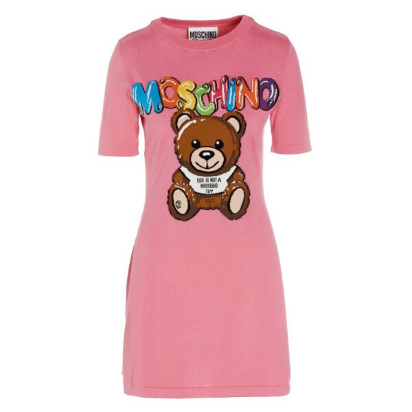 Moschino Teddy Dress featuring a playful design. Available at Lestyle Boutique Melbourne.