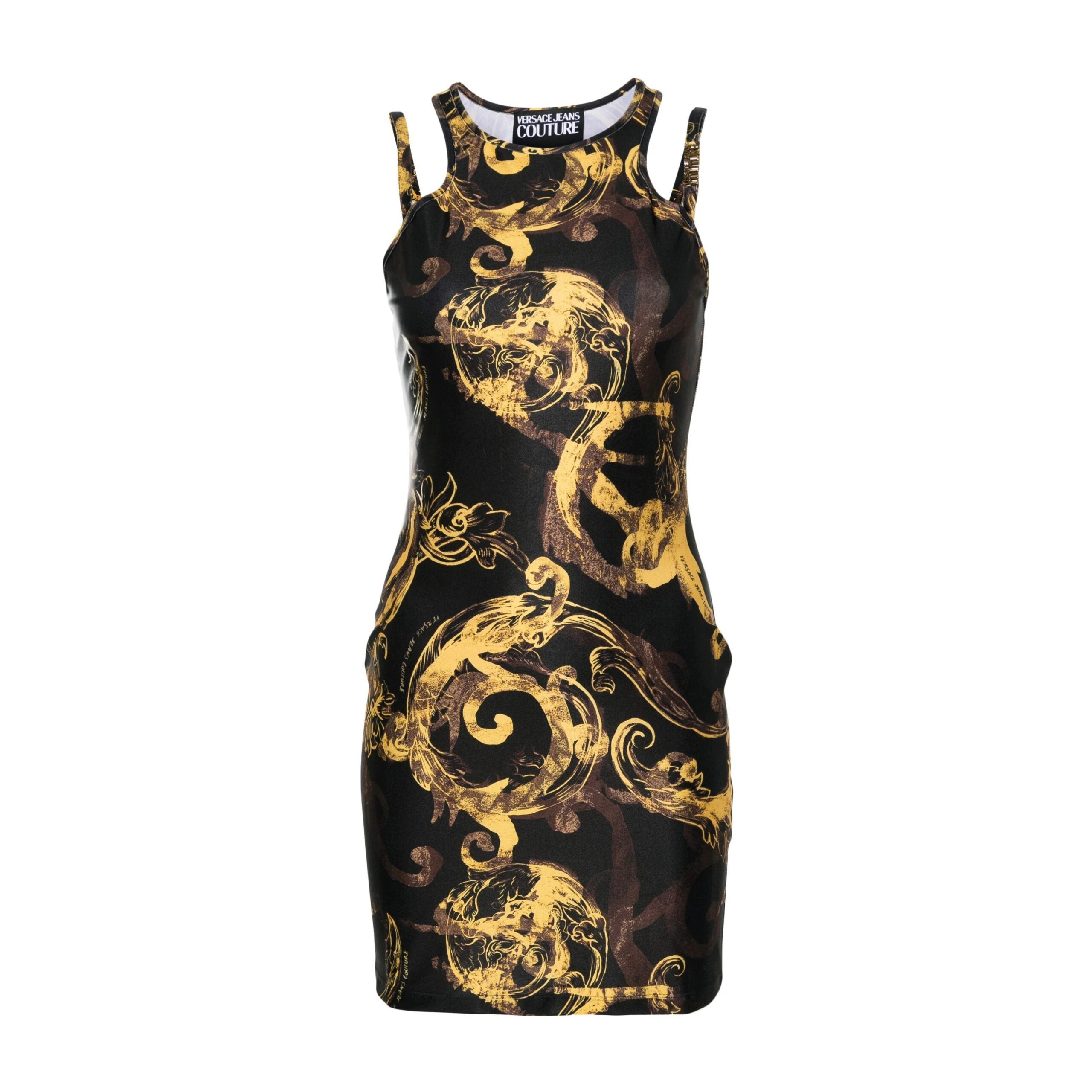 ワンピース VERSACE SS25 MINI DRESS ENVER SATIN (10189341A10194 1B000) Women's Designer & Luxury Dresses | VERSACE