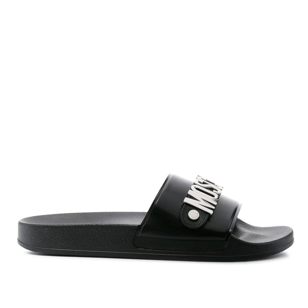 Moschino shoes with metal logo, stylish and comfortable. Available at Lestyle Boutique Melbourne
