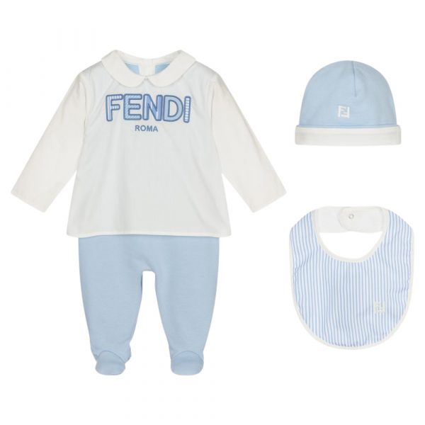 Fendi baby romper with premium materials and expert craftsmanship, available at Lestyle Boutique Melbourne