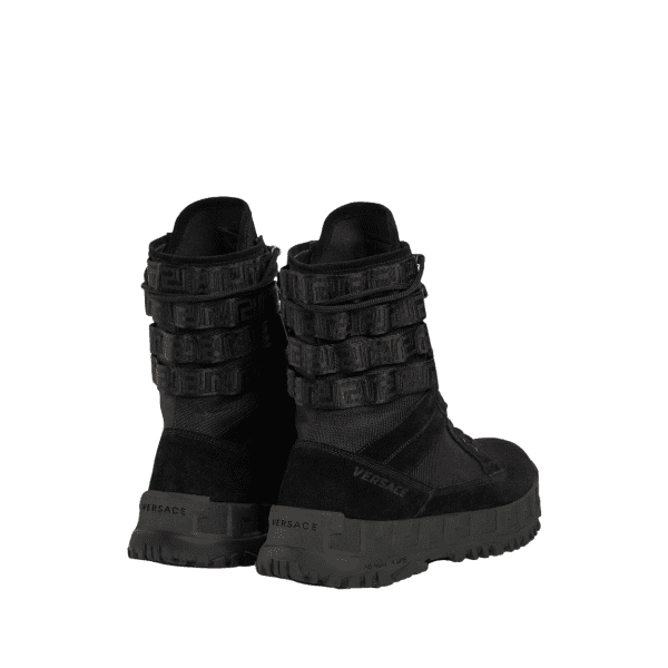 VERSACE BOOTS featuring lace-up front fastening available at Lestyle Boutique Melbourne
