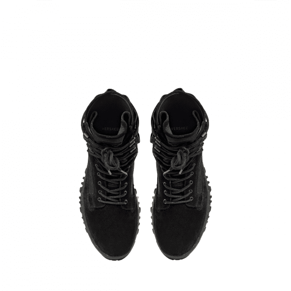 VERSACE BOOTS featuring lace-up front fastening available at Lestyle Boutique Melbourne