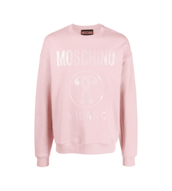 Moschino sweatshirt featuring logo print, available at Lestyle Boutique Melbourne