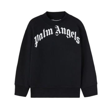 Palm Angels Kids Sweatshirt with curved logo, perfect for stylish young ones, available at Lestyle Boutique Melbourne