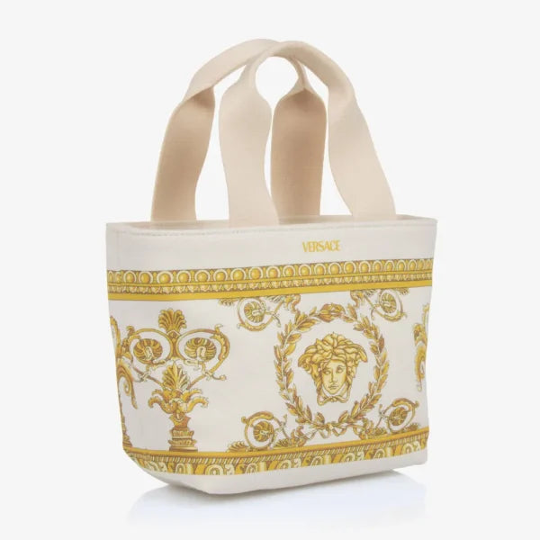 Versace BAG featuring Baroque print canvas tote available at Lestyle Boutique Melbourne