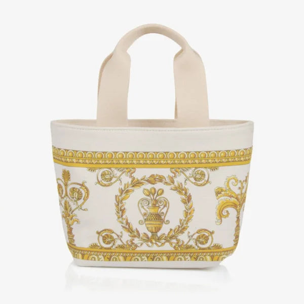 Versace BAG featuring Baroque print canvas tote available at Lestyle Boutique Melbourne