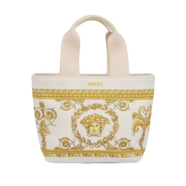 Versace BAG featuring Baroque print canvas tote available at Lestyle Boutique Melbourne