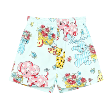 Moschino shorts with vibrant multicolor animal print available at Lestyle Boutique Melbourne