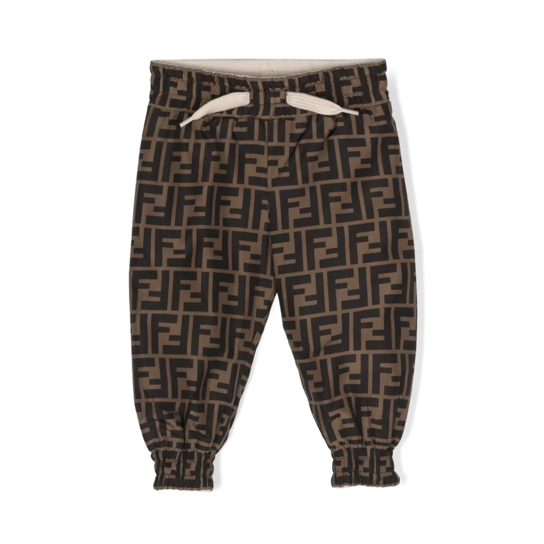 Fendi Kids reversible track pants featuring FF motif, available at Lestyle Boutique Melbourne