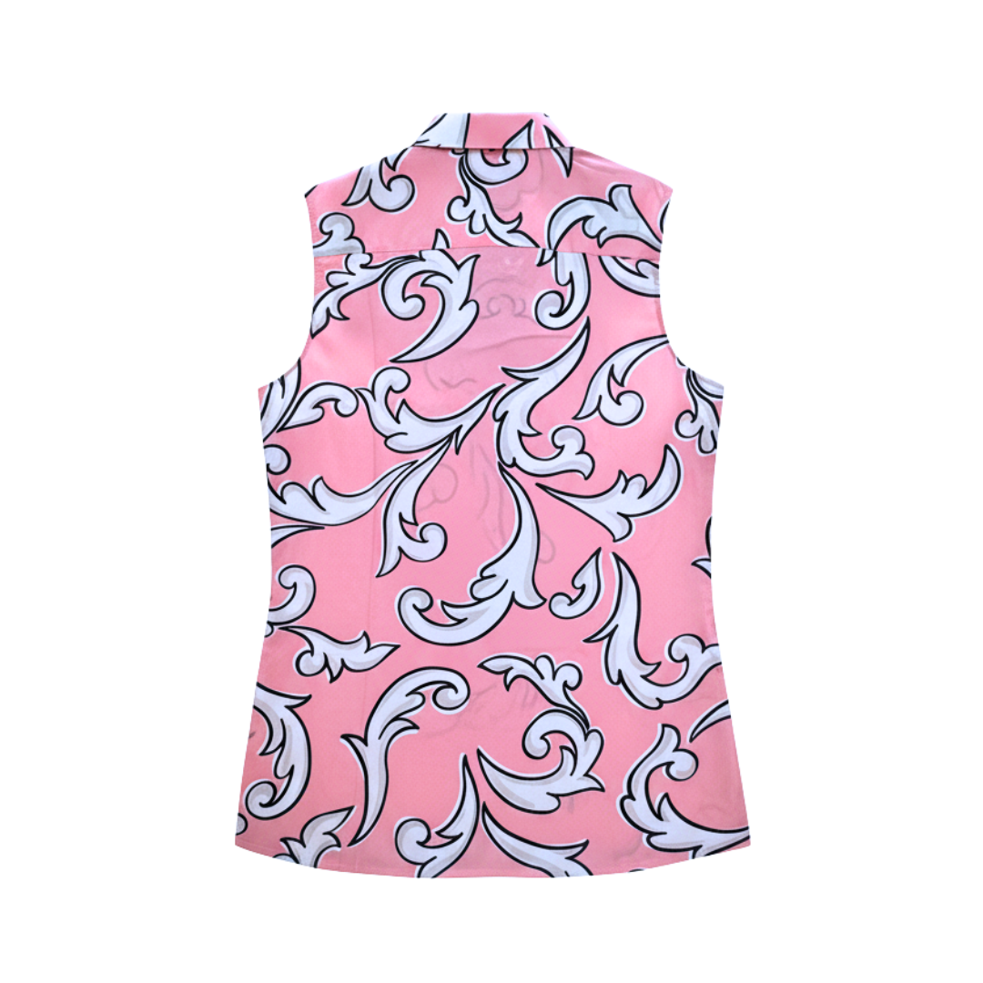 MOSCHINO SHIRT featuring pink paisley print with bow at neckline available at Lestyle Boutique Melbourne