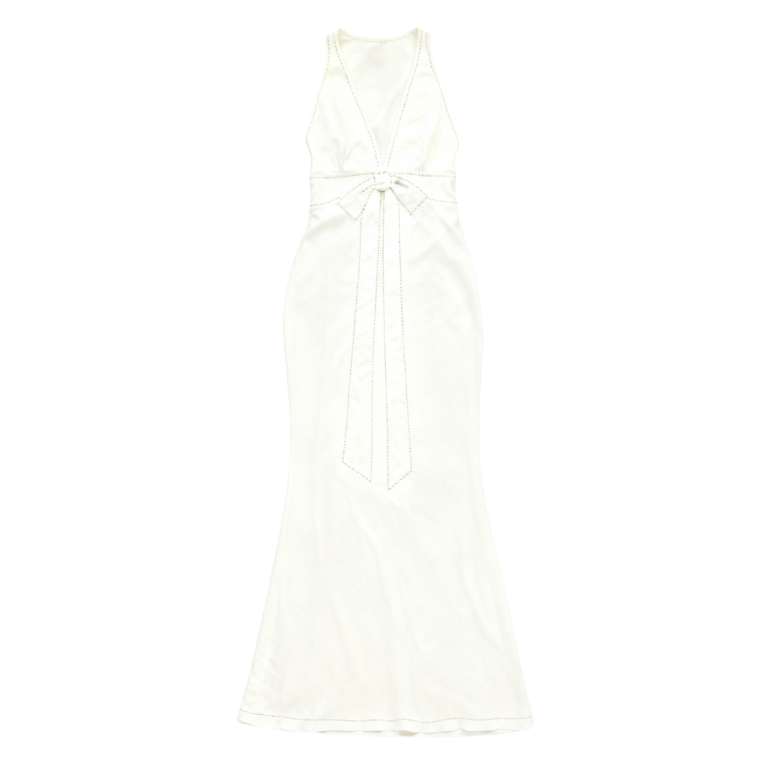 Moschino dress featuring studded waist bow detailing available at Lestyle Boutique Melbourne