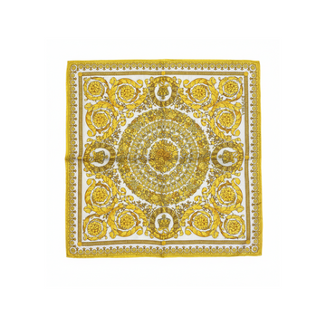 Versace handkerchief featuring gold baroque pattern available at Lestyle Boutique Melbourne