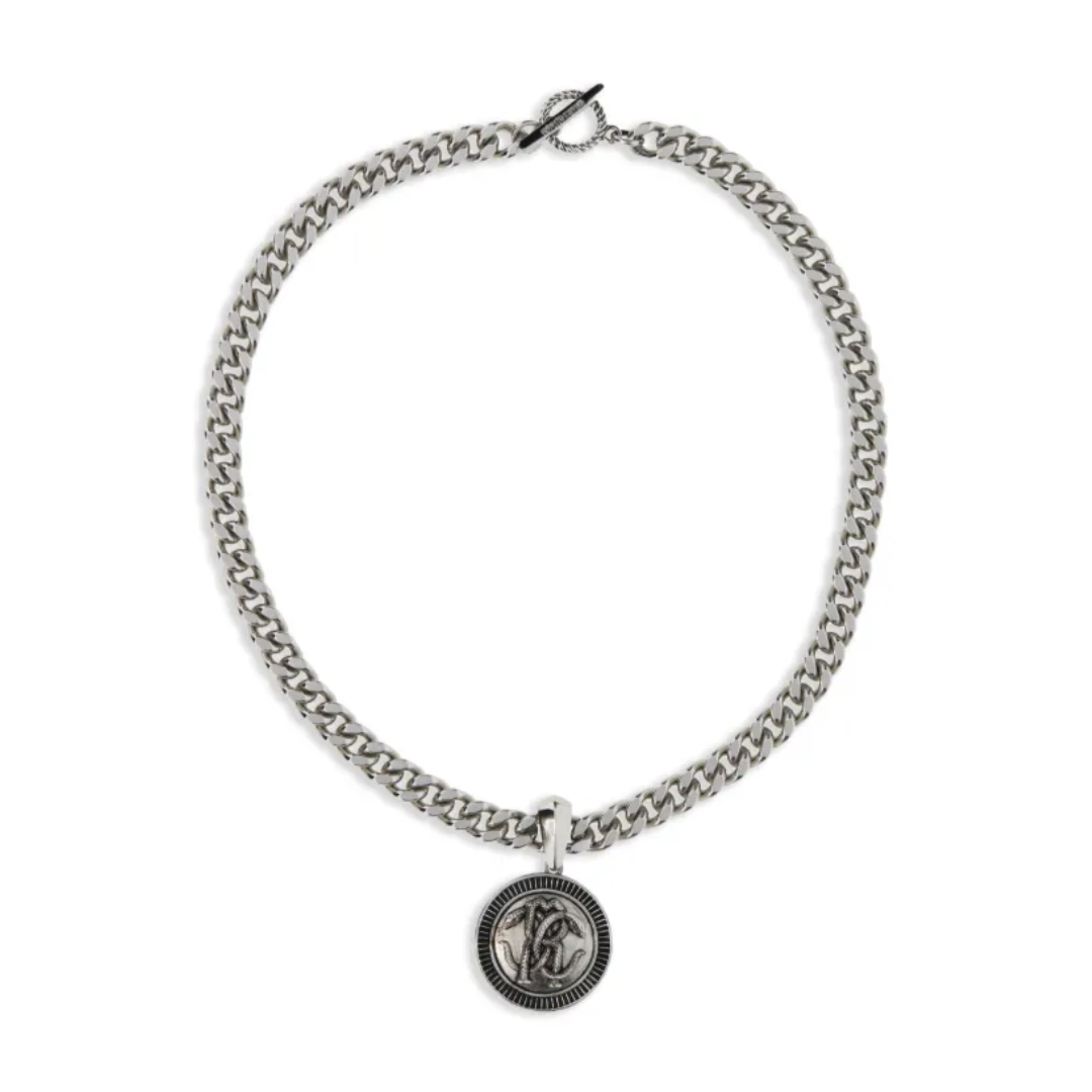Roberto Cavalli necklace featuring a medallion pendant available at Lestyle Boutique Melbourne