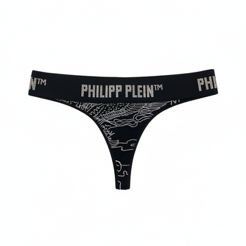 PHILIPP PLEIN thong underwear featuring skeletal wing print available at Lestyle Boutique Melbourne