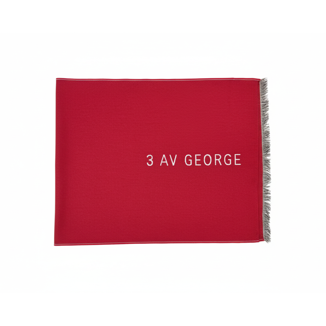 GIVENCHY SCARF featuring fringe edge in red available at Lestyle Boutique Melbourne
