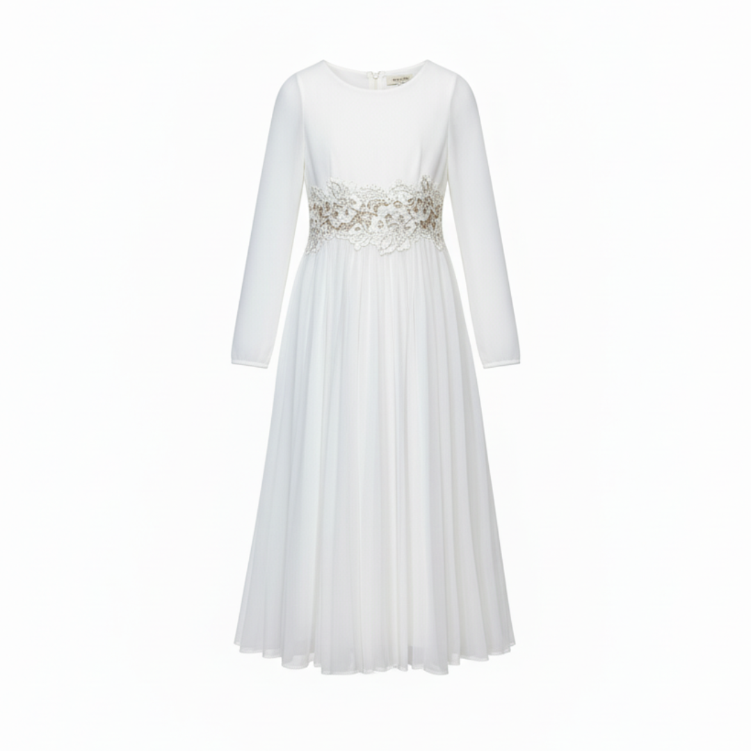 VERSACE dress featuring lace waist belt available at Lestyle Boutique Melbourne