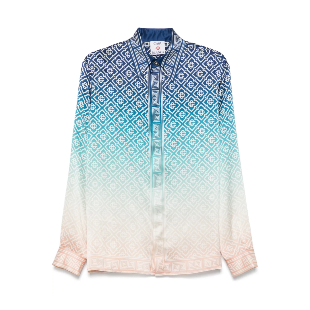Casablanca gradient-effect shirt featuring gradient color transition available at Lestyle Boutique Melbourne