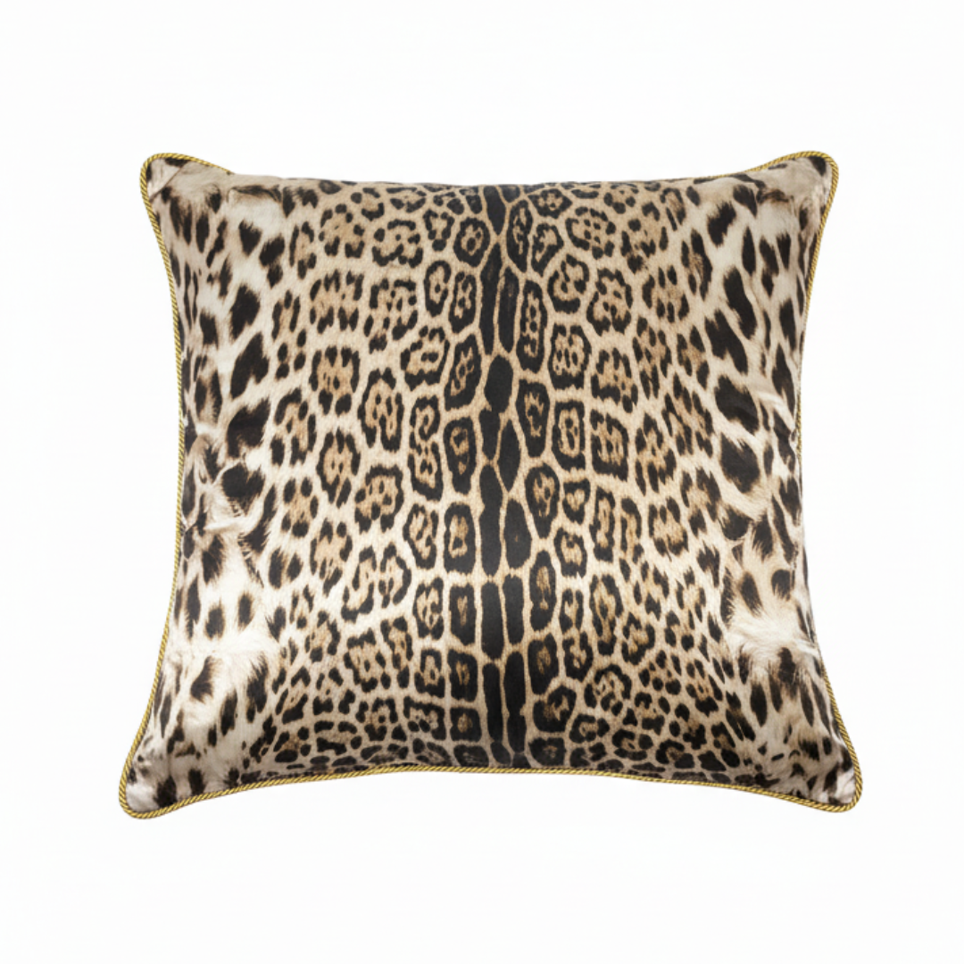 ROBERTO CAVALLI Cushion featuring velvet with embroidered monogram logo available at Lestyle Boutique Melbourne