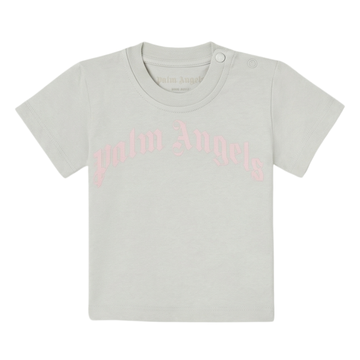 Palm Angels T-shirt featuring pink logo available at Lestyle Boutique Melbourne