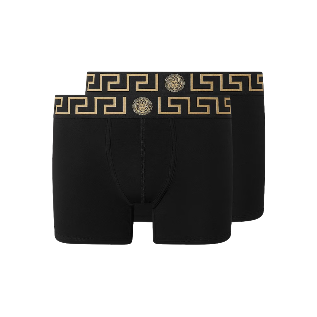 VERSACE BOXER TRUNKS featuring Greca border and Medusa motif available at Lestyle Boutique Melbourne