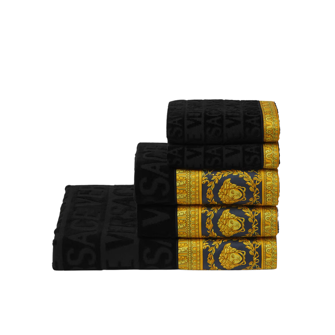 VERSACE TOWEL SET featuring Baroque print available at Lestyle Boutique Melbourne