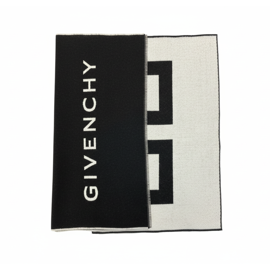 GIVENCHY SCARF featuring bold logo available at Lestyle Boutique Melbourne
