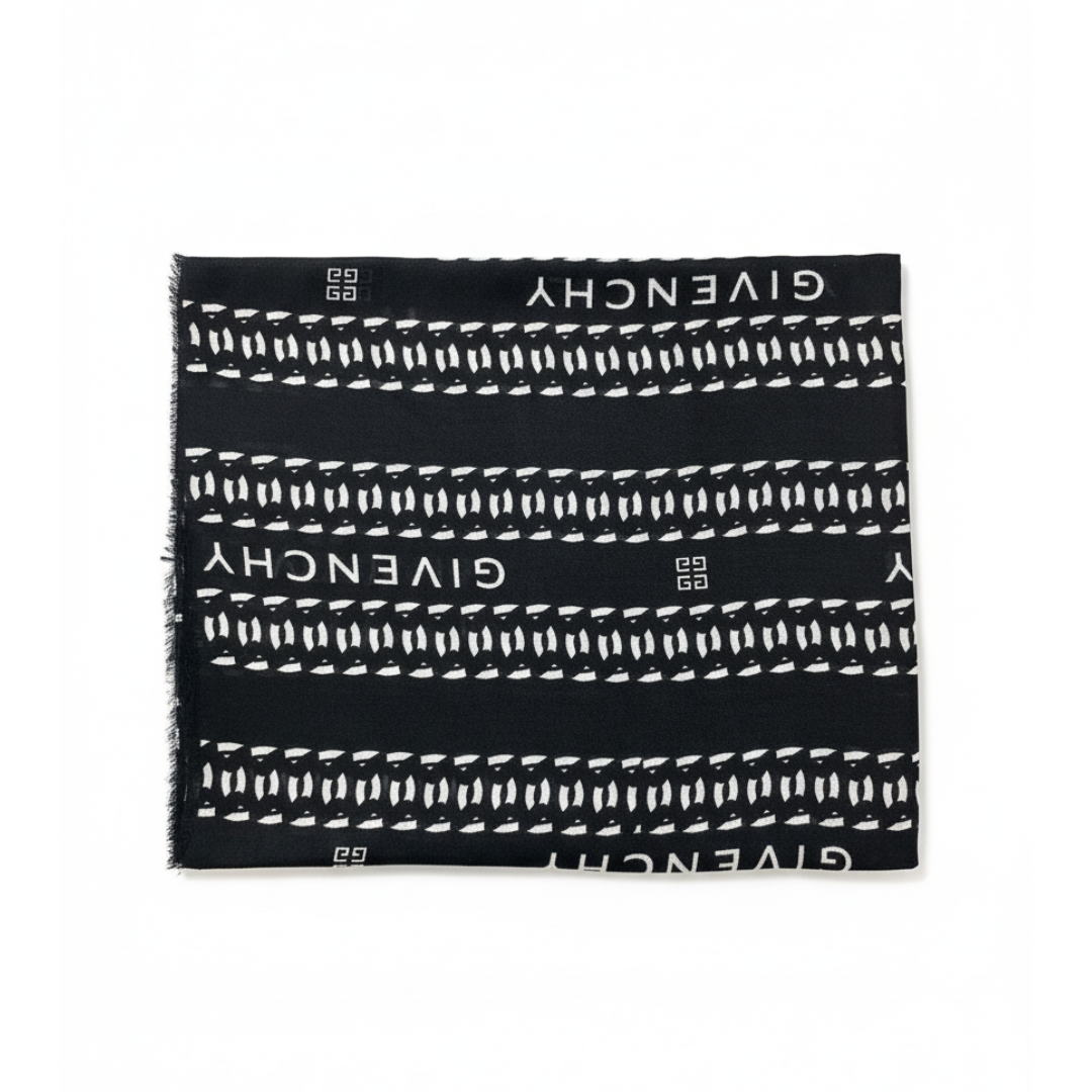 Givenchy scarf featuring logo pattern available at Lestyle Boutique Melbourne