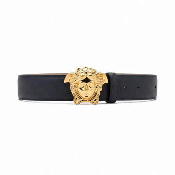 Versace belt featuring a gold-tone Medusa buckle available at Lestyle Boutique Melbourne
