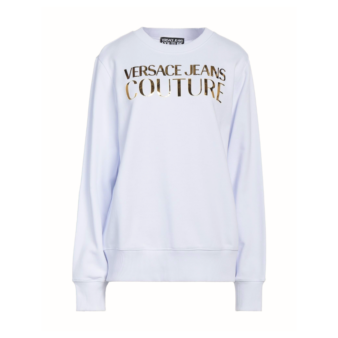 VERSACE JEANS COUTURE sweatshirt featuring metallic gold logo available at Lestyle Boutique Melbourne