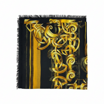 VERSACE silk scarf featuring golden chain pattern available at Lestyle Boutique Melbourne