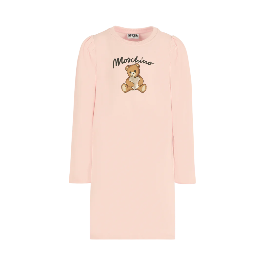 MOSCHINO KIDS DRESS featuring Teddy Bear print available at Lestyle Boutique Melbourne