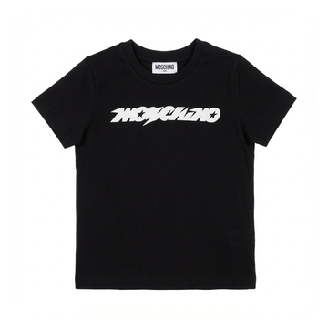 Moschino Kids T-Shirt featuring logo print available at Lestyle Boutique Melbourne