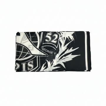 Givenchy scarf featuring graphic monochrome pattern available at Lestyle Boutique Melbourne