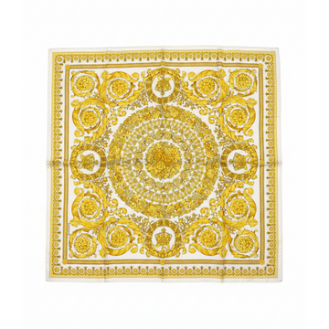 VERSACE SILK SCARF featuring GOLDEN BAROQUE PATTERN available at Lestyle Boutique Melbourne