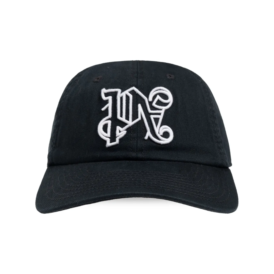 Palm Angels baseball cap featuring monogram embroidery available at Lestyle Boutique Melbourne