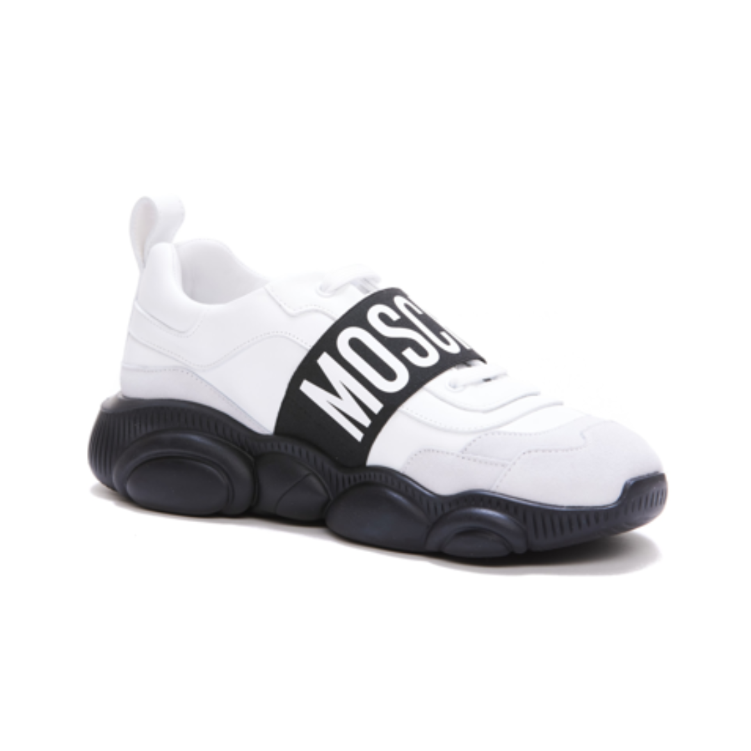 Moschino sneaker featuring logo strap available at Lestyle Boutique Melbourne